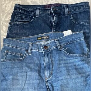 Lot Of 2 Women’s Size 6 Short Lee & Gloria Vanderbilt Jeans